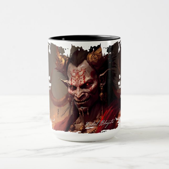 Rahul Bhagotia (Indiano) - Caneca Demon Drinkware (Centro)
