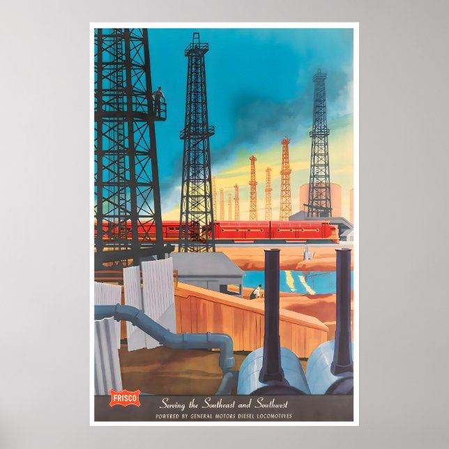 Railroad Poster Bern Hill Train Art Locomotive (Frente)