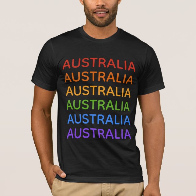 Rainbow Austrália camisas e jaquetas (Frente)