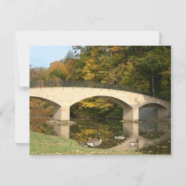 Rainbow Bridge no Outono no Grove City College (Frente)