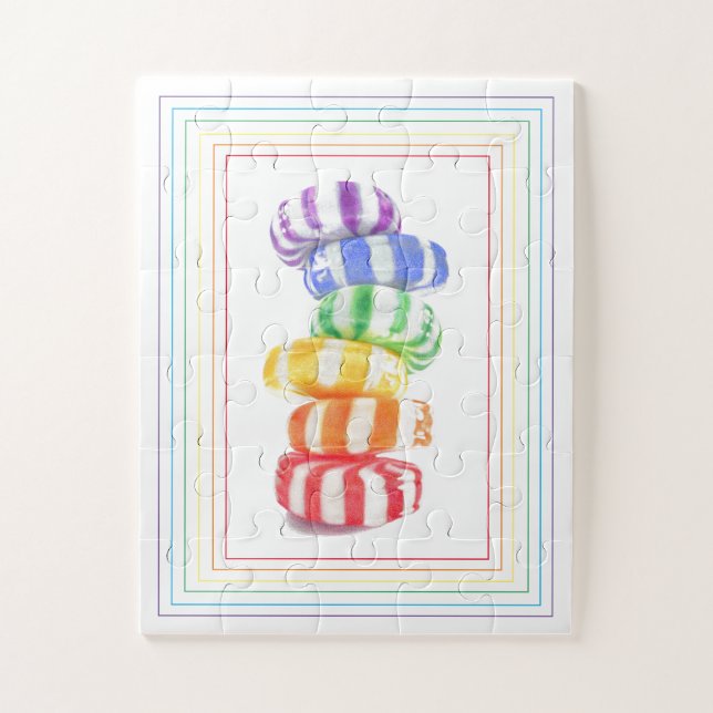 RAINBOW CANDY 11x14 Grandes Peças Quebra-cabeça (Vertical)