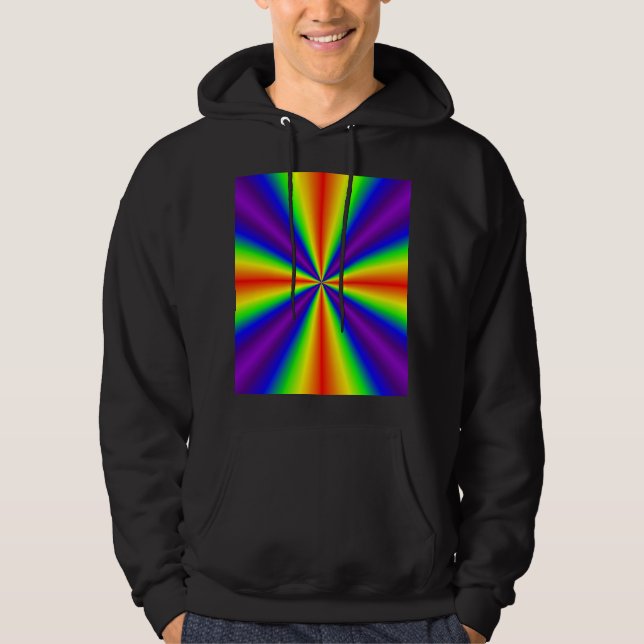 Rainbow Cross Pullover Hoodie (Frente)