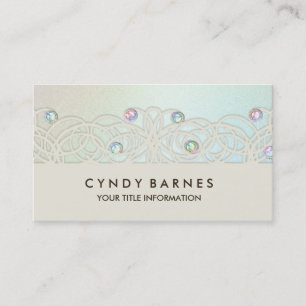 Rainbow Crystals e Lace Cartão de visita