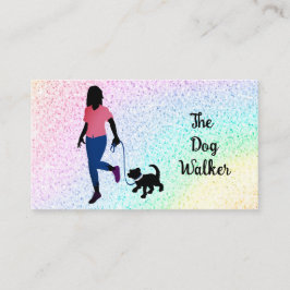 Rainbow Dog Walker/ Pet Sitter Cartão de visita