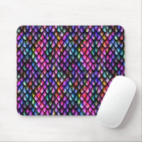 Rainbow Dragon Scales Mousepad