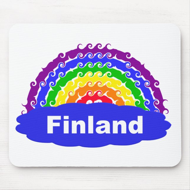 Rainbow Finlândia mousepad (Frente)