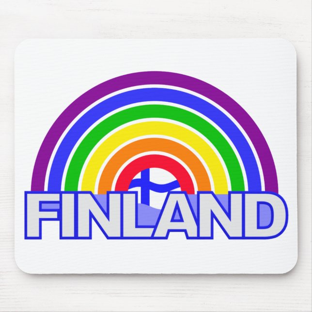 Rainbow Finlândia mousepad (Frente)