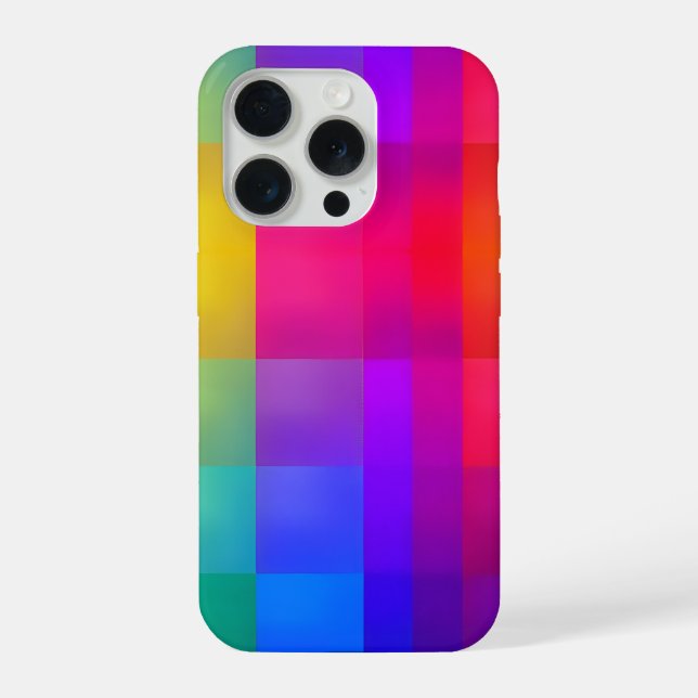 Rainbow Geometric Abstract Gradient Design (Verso)