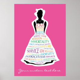 Rainbow Girls Assembly, Masonic Custom Poster Art