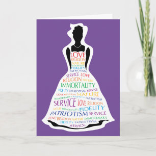 Rainbow Girls, Masonic Custom Notecards Convite