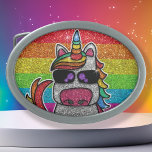 Rainbow Glitter Unicorn Sparkles LGBTQ<br><div class="desc">O unicórnio do arco-íris brilha intensamente com um efeito falso de brilho. O plano de fundo apresenta brilho brilhante. Disponível em outros personagens de desenho animados kawaii bonitos e muitas outras combinações de cores.</div>