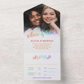 Rainbow Gradient Script Love Is Love