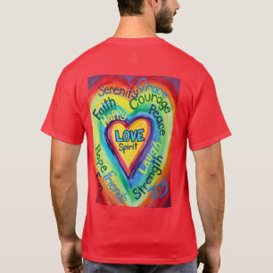 Rainbow Heart Words T-shirt