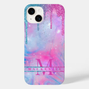 Rainbow holográfico Glitter Drives Unicorn Case-Ma