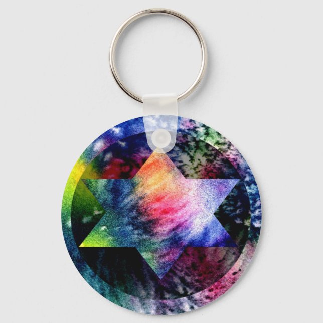 Rainbow Jewish Star de David Chaveiro (Frente)