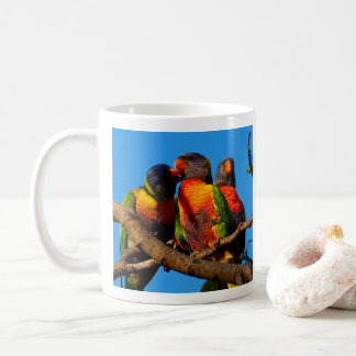 Rainbow Lorikeet foto caneca de café