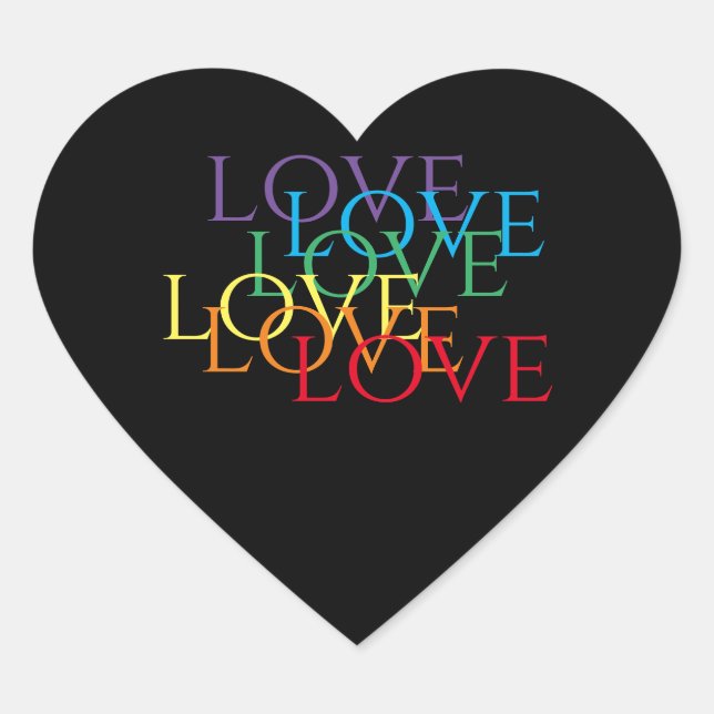 RAINBOW LOVE II Autocolantes (Frente)