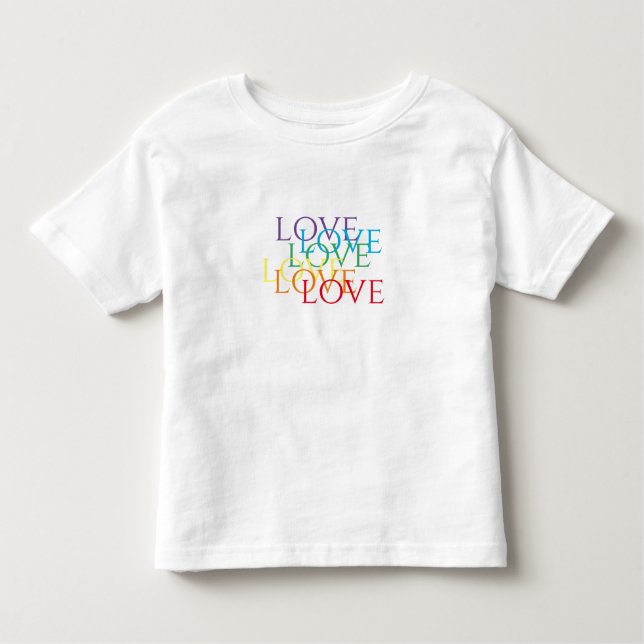 RAINBOW LOVE Toddler T-Shirt (Frente)