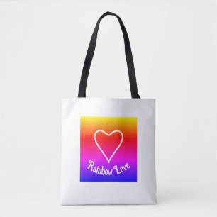Rainbow Love Tote Bag Colorida