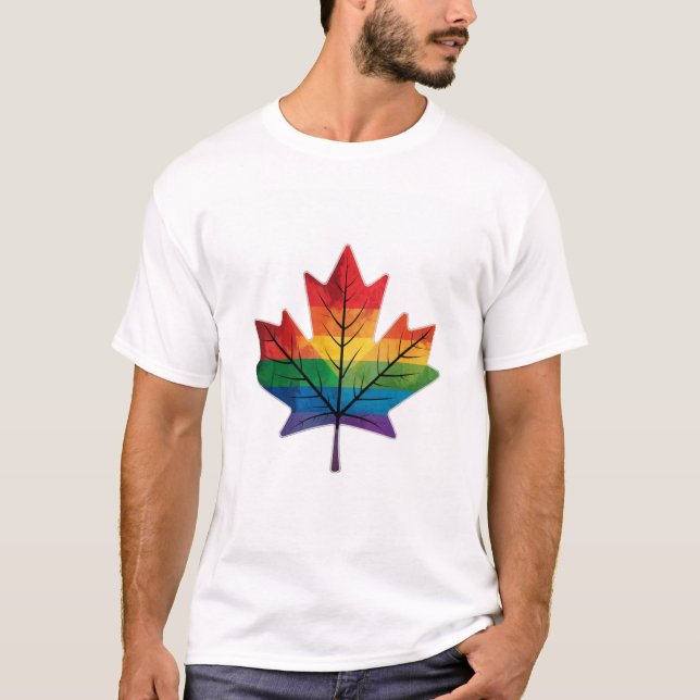 Rainbow Maple T-Shirt Folaf (Frente)