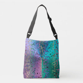 Rainbow Music Notes Design Tote Bag