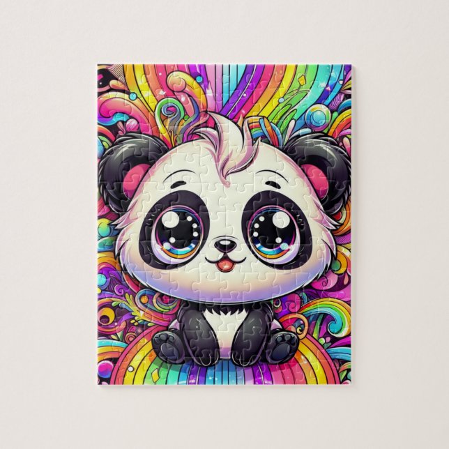 Rainbow Panda quebra-cabeça (Vertical)