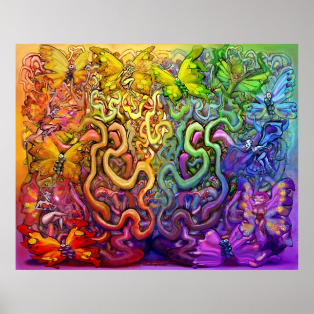 Rainbow Pixies Magic Poster (Frente)