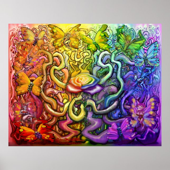 Rainbow Pixies Magic Poster (Frente)