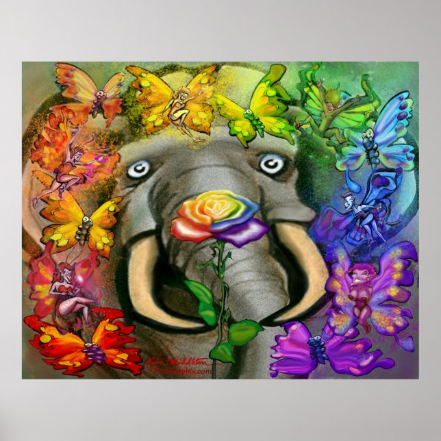 Rainbow Pixies Party Poster (Frente)