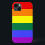 Rainbow Pride<br><div class="desc">A versão de seis cores da bandeira Orgulho gay é popular desde 1979. O número de listras foi reduzido a um número par para impedir que a cor do meio se esconda quando pendurada verticalmente em postes. A listra indigo foi transformada em uma faixa azul real.</div>