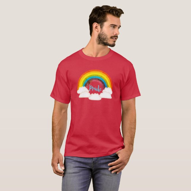 Rainbow Pride Retro T-Shirt (Frente Completa)