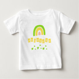 Rainbow Princesa Verde Stars Baby Girl T-Shirt