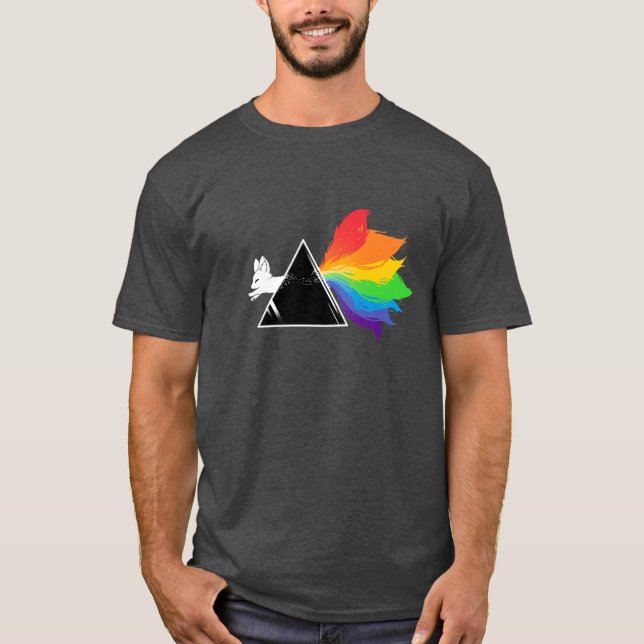 Rainbow Prism Fox T-Shirt (Frente)