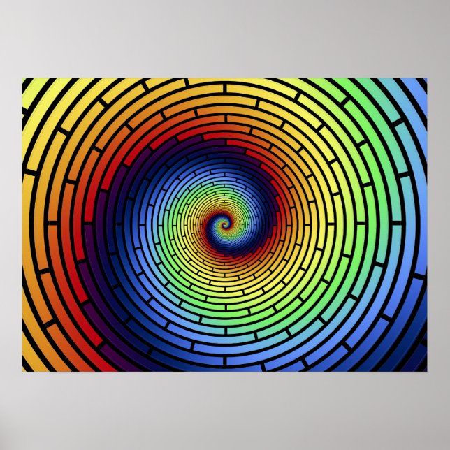 Rainbow Squiral Poster ROY G BIV (Frente)