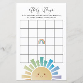 Rainbow Sunshine - Chá de fraldas Bingo
