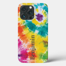 Rainbow Tie Dye Nome Personalizado Pai Moderno Ani