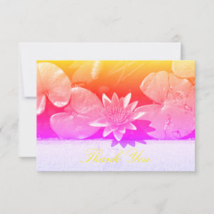 Rainbow Water Lily Plant Obrigado Flor Card