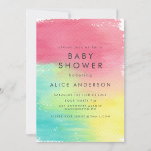 Rainbow Watercolor cartões imprimíveis