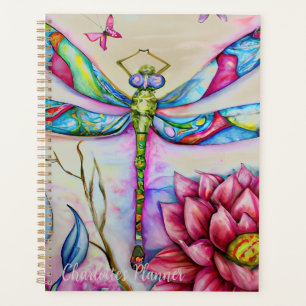 Rainbow Watercolor Dragonfly, Planejador