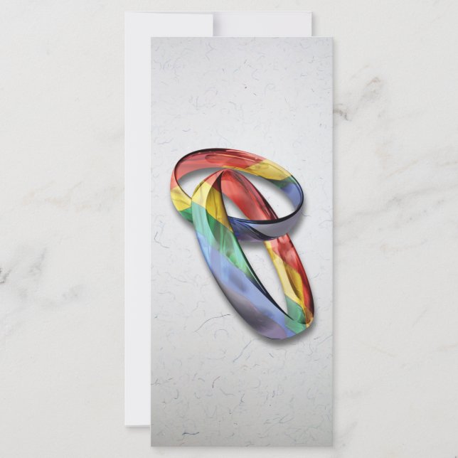 Rainbow Wedings para Igualdade de Casamento (Frente)