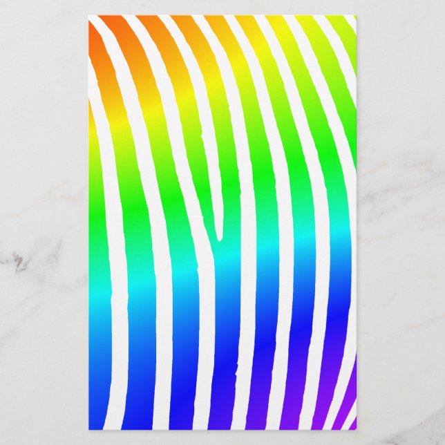 Rainbow Zebra Stripes (Frente)