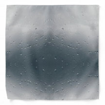 Raindrops Rainy Day Cinza Sky Bandana