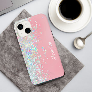 Raingow Glitter Confetti - Estrela Rosa