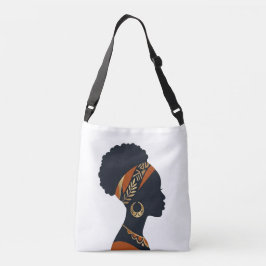 Rainha Afrohemiana Retrato Bolsa Tote transversal