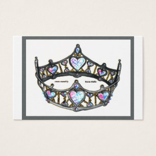 Rainha Coração Prateada Tiara branca