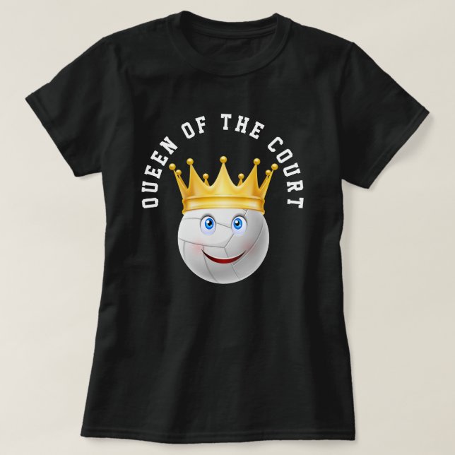 Rainha da Coroa Dourada da Corte, T-Shirt (Frente do Design)