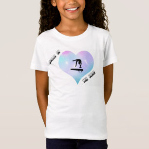 Rainha das meninas do t-shirt do coração da