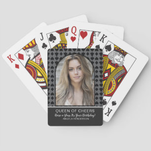 Rainha de Aplausos Cartas de Baralho de Aniversári