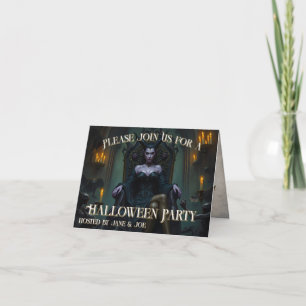 Rainha Demônio Trono à Luz de Velas - Convite