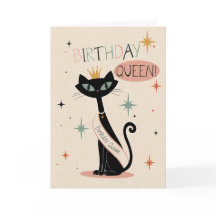 Rainha do Aniversário | cartão engraçado